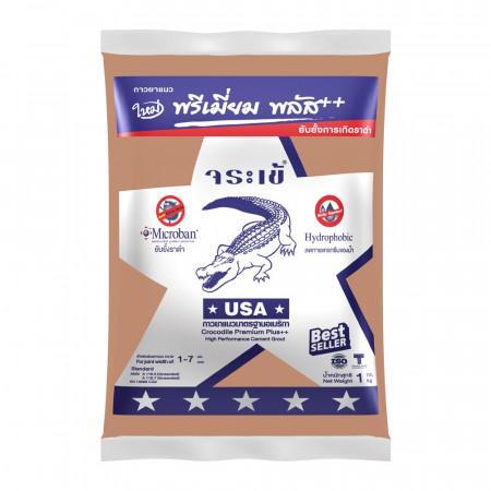 จระเข้ปูนยาแนวกันราดำ พรีเมี่ยม พลัส เงิน สีน้ำตาลเนื้อทอง G212 (0768)