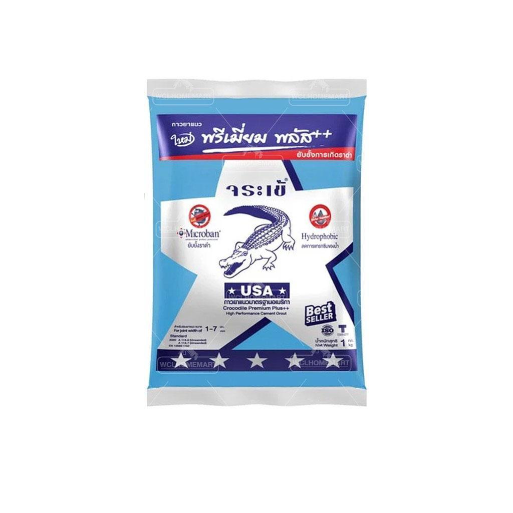 จระเข้ปูนยาแนวกันราดำ พรีเมี่ยม พลัส เงิน สีน้ำเงินเข้ม G504 (0745)