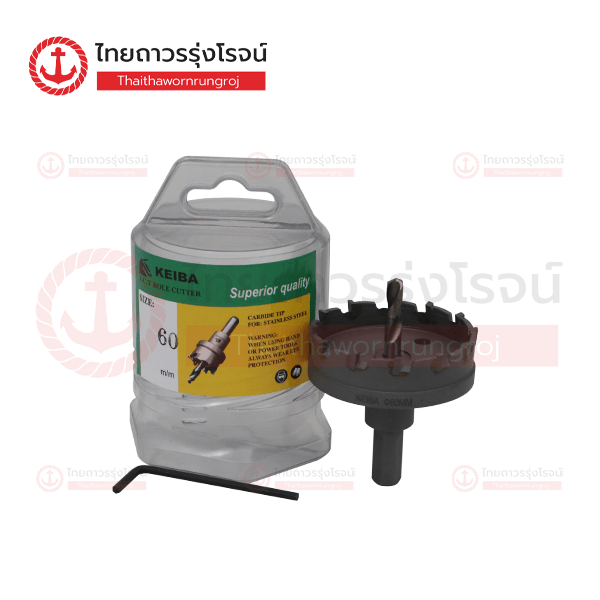 KEIBA โฮซอเจาะสแตนเลส TCT 60มิล