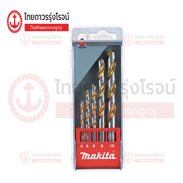 (D.) MAKITA ชุดดอกสว่านเจาะเหล็ก (5ดอก/ชุด) D-30514