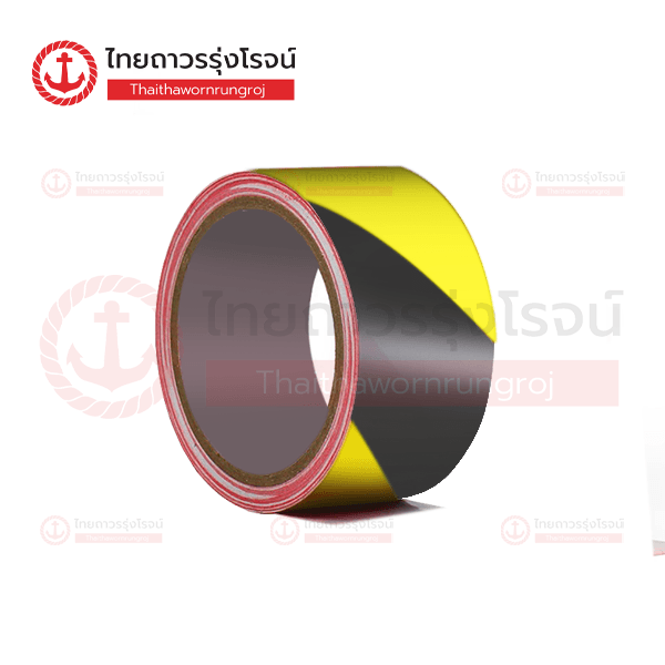 เทปตีเส้น2นิ้ว สีเหลือง/ดำ 48mmx33m