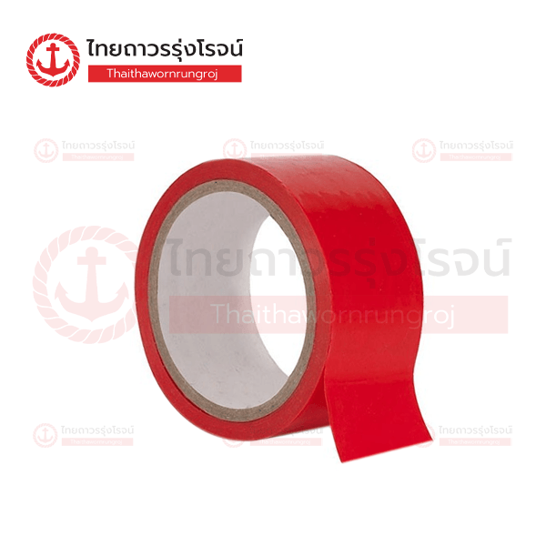 เทปตีเส้น3นิ้ว สีแดง 75mmx33m