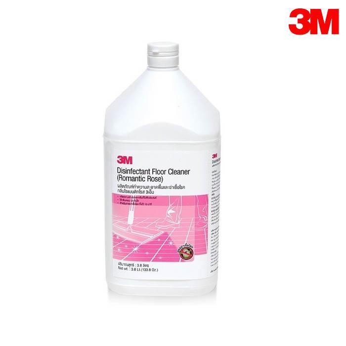 3M น้ำยาทำความสะอาดพื้น ฆ่าเชื้อแบคทีเรีย กลิ่นโรแมนติกโรส 3.8ลิตร