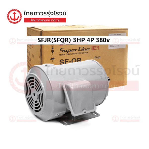 MITSUBISHI มอเตอร์ SF-JR(SFQR) 3HP 4P 380v 1450รอบ เพลา 28mm IP44