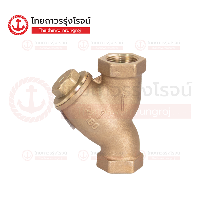 KITZ วายสแตนเนอร์ ทองเหลือง เกลียวใน 150P Y 1นิ้ว