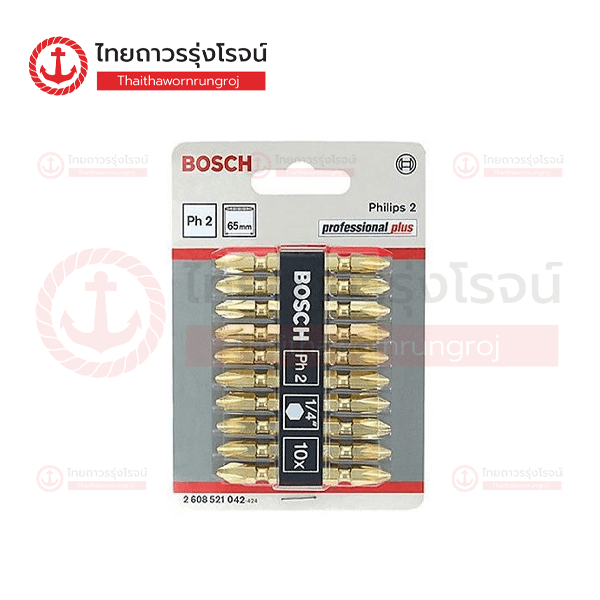 (D) BOSCH ดอกไขควงสีทอง PH2 65มิล 2608521042 (1)