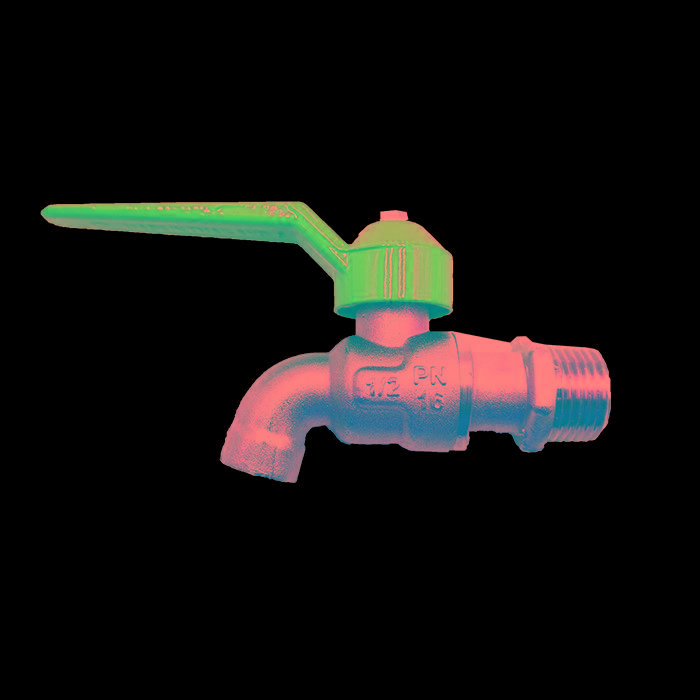 SANWA ก๊อกบอลแฟนซี สีฟ้า 1/2 CK15FB