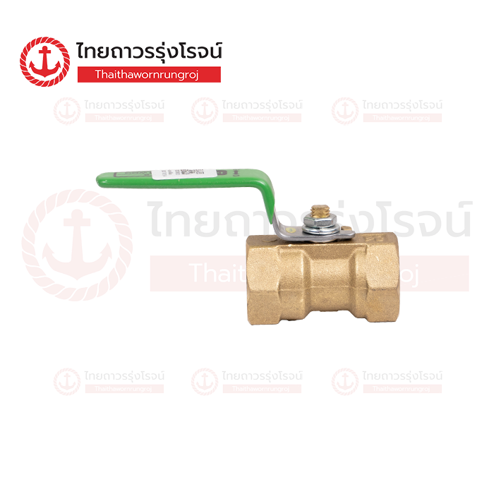 KITZ บอลวาล์วทองเหลือง เกลียวใน ด้ามเขียว 600 TK 3/4นิ้ว