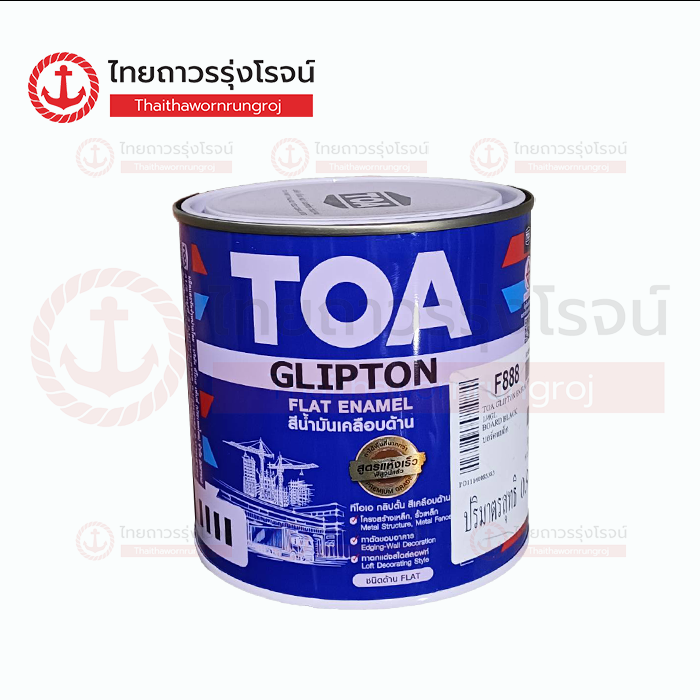 TOA กลิปตั้น สีเคลือบด้าน White F222 1/4GL 0.946ลิตร