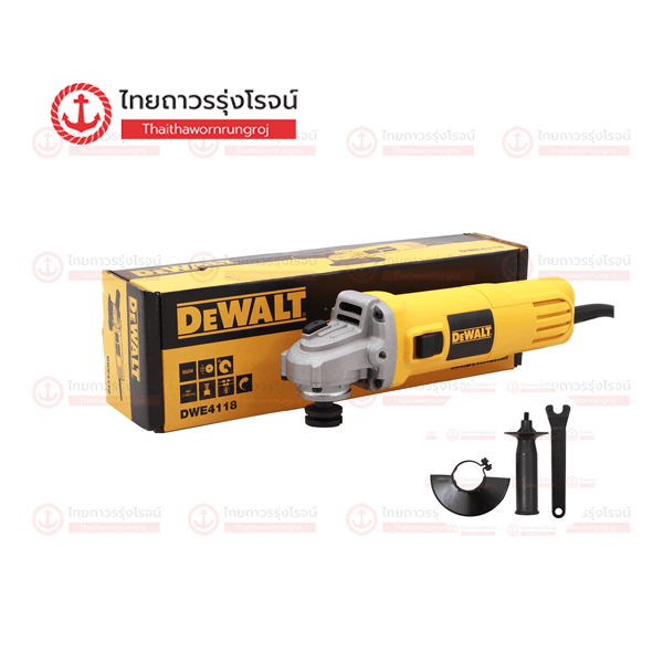 DEWALT เครื่องเจียร์ไฟฟ้า 4นิ้ว 950w สวิตช์สไลด์ DWE4118-B1