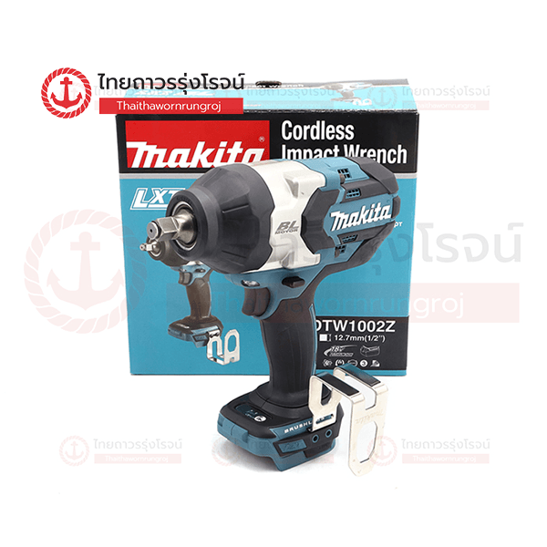 (D) MAKITA บล็อกไร้สาย 1/2นิ้ว(12.7mm) 18v 1000nm BLM DTW1002Z (เครื่องเปล่า)* กล่องกระดาษ