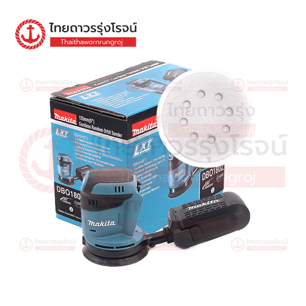 MAKITA เครื่องขัดสั่นไร้สาย กลม 5นิ้ว  18v DBO180Z (เครื่องเปล่า)* กล่องกระดาษ