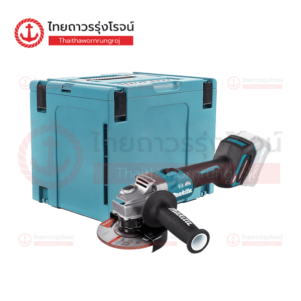 (D) MAKITA เครื่องเจียร์ไร้สาย 4นิ้ว(100mm) 40v สวิตช์สไลด์บน BLM AFT GA006 (เครื่องเปล่า+MAKPAC TYPE4)**