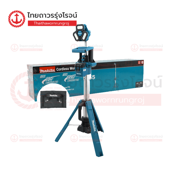 MAKITA โคมไฟ LED สามขาไร้สาย 18v 3000Lumens 3ระดับ DML814 (เครื่องเปล่า)*
