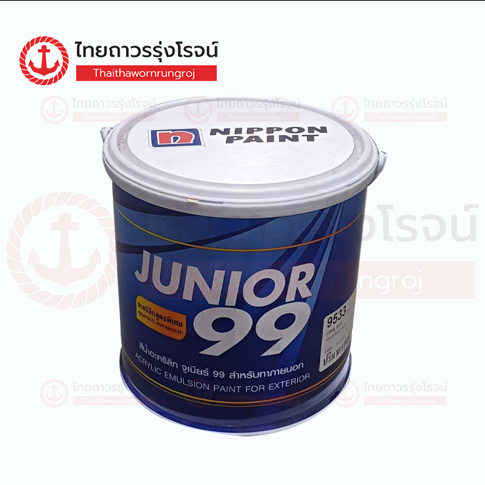NIPPON JUNIOR 99 สีน้ำด้าน ภายนอก Yellow Bean 9526 3.5ลิตร