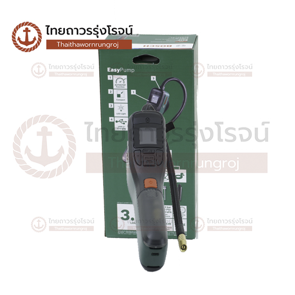 BOSCH EASY PUMP ปั๊มลมไร้สายขนาด 3.6 V แรงอัดสูงสุด 10.3 บาร์ 0603947080