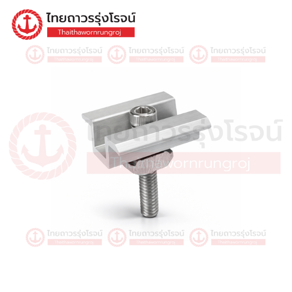 FRIENDLY อุปกรณ์ติดตั้งโซล่าเซลล์ ตัวยึดระหว่างแผงโซล่าเซลล์ แบบโปร่ง 40mm (MID CLAMP)