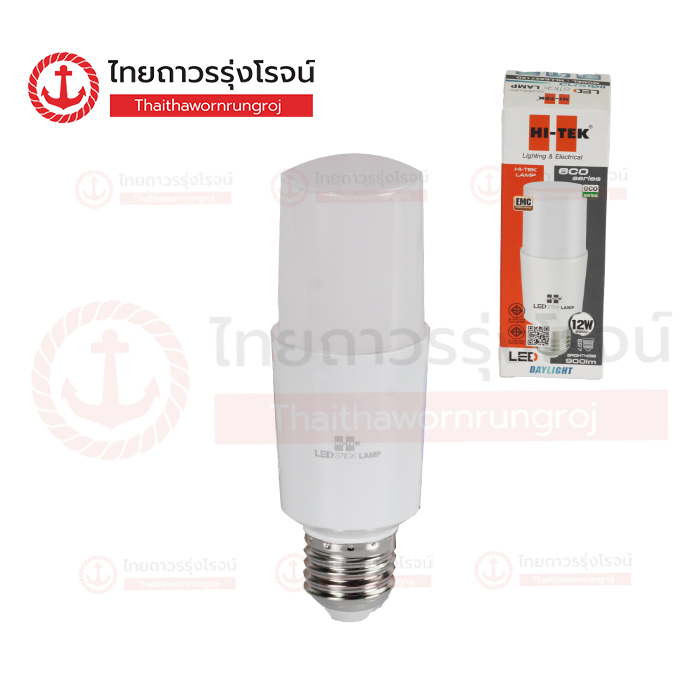 HI-TEK หลอดไฟ LED E27 ECO แบบแท่ง 12w เดย์ไลท์ HLLES2712D