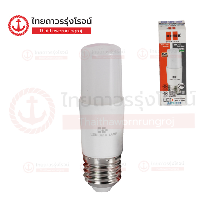 HI-TEK หลอดไฟ LED E27 ECO แบบแท่ง 7w เดย์ไลท์ HLLES2707D