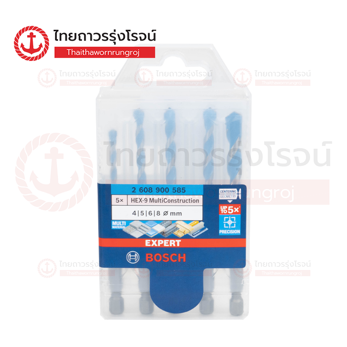BOSCH Expert ชุดดอกสว่านอเนกประสงค์ 4,5,6,6,8mm (5ดอก) 2608900585
