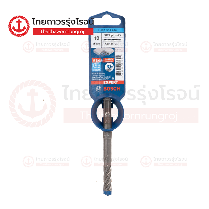 BOSCH Expert SDS PLUS-7X ดอกสว่านโรตารี่ 10x115mm 2608900096