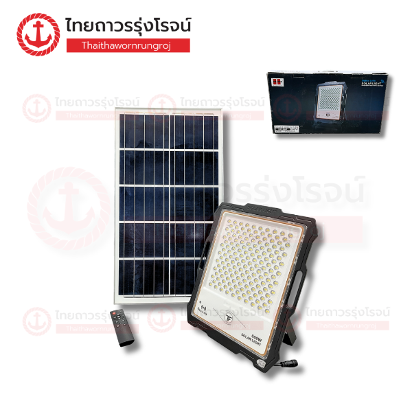 HI-TEK โคมฟลัดไลท์ โซล่า LED 600w เดย์ไลท์ HFSF00600D