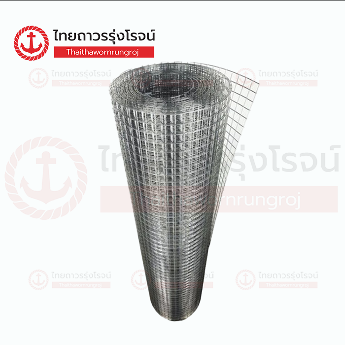 ตาข่ายกรงไก่ ตาสี่เหลี่ยม ชุบสังกะสี 900mmx3/4นิ้ว (25เมตร)
