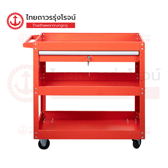 FRIENDLY รถเข็นชั้นเครื่องมือ แบบลิ้นชัก สีแดง 70x35x75.5cm HD-15