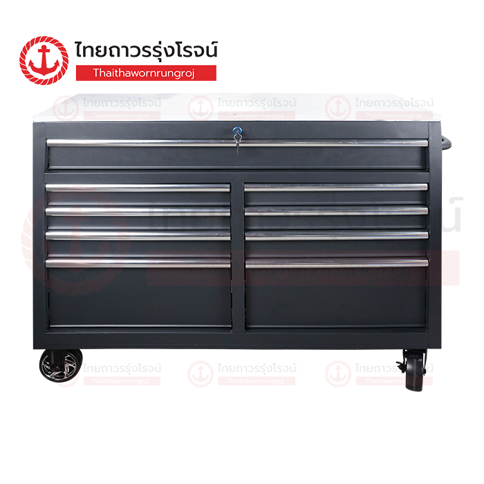FRIENDLY รถเข็นชั้นเครื่องมือ แบบลิ้นชัก สีดำ 117x46.5x93.4cm HD-46