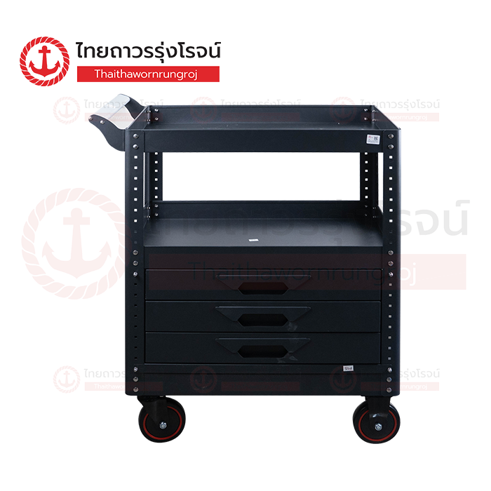FRIENDLY รถเข็นชั้นเครื่องมือ แบบลิ้นชัก สีดำ 79x45.2x95cm HD-2301-3X