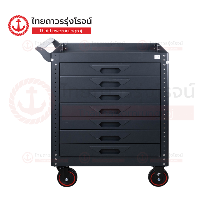 FRIENDLY รถเข็นชั้นเครื่องมือ แบบลิ้นชัก สีดำ 79x45.2x95cm HD-2301-07