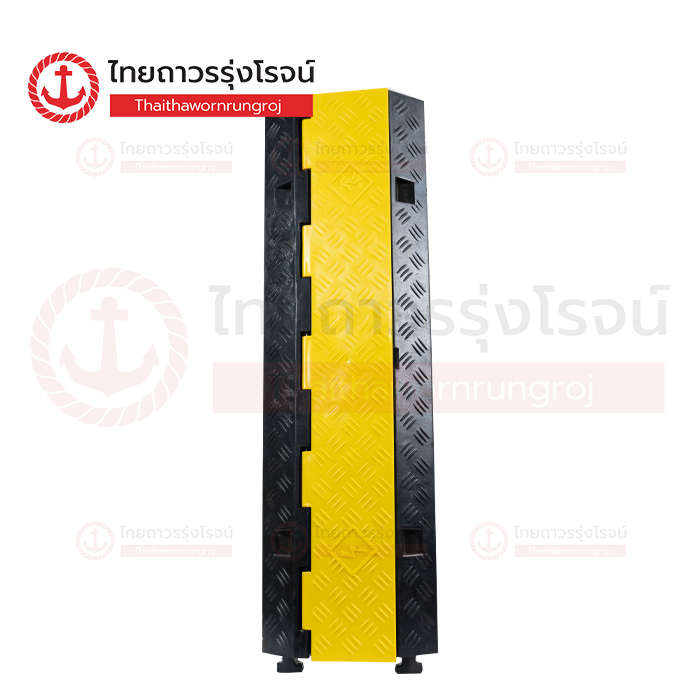 FRIENDLY ยางชลอความเร็ว แบบมีที่เก็บสาย 3ช่อง กว้าง 30cm สูง 4.5cm ยาว 100cm 5kg SH-100W